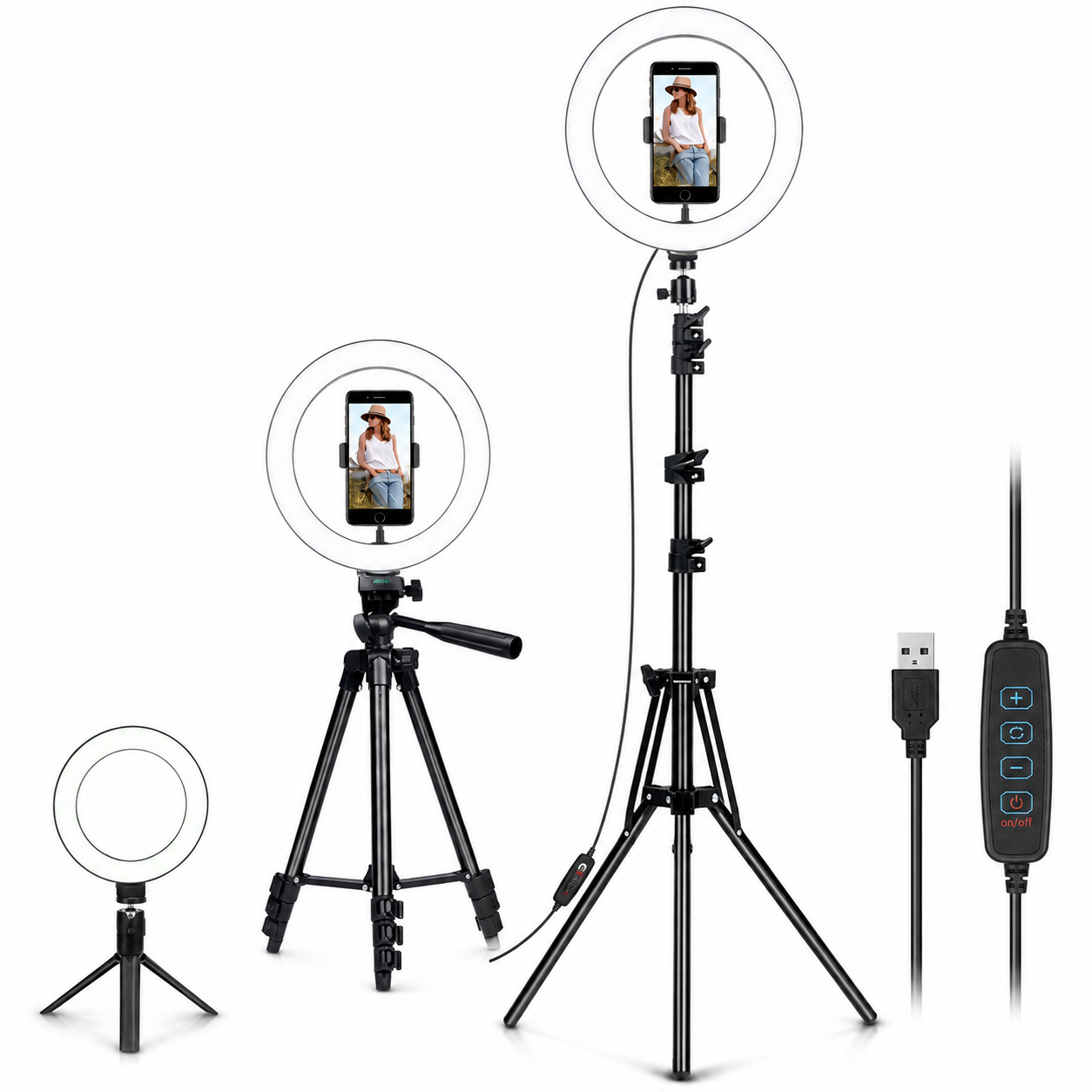 Floor Flash Ring Light Set Light