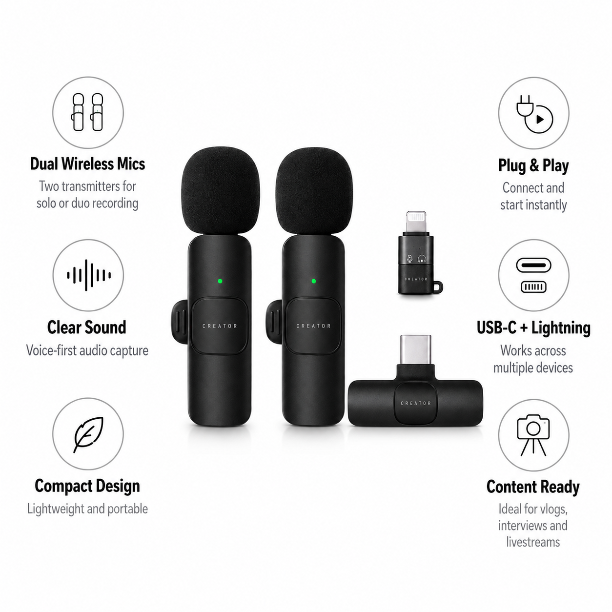 Microphone Mini Audio Video Recording