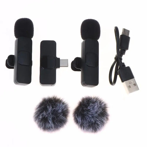 Mini Portable Wireless Microphone Video Recording iPhone/Android